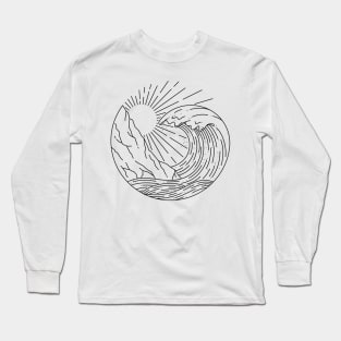 Wave and Cliff Long Sleeve T-Shirt